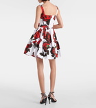 Alexander McQueen Floral cotton poplin minidress