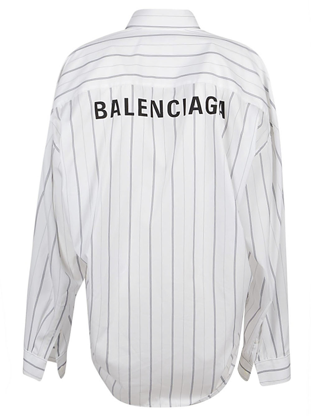 balenciaga blue striped shirt