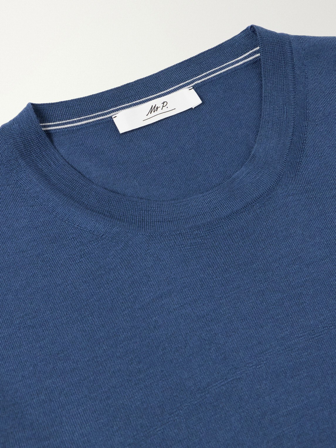 Mr P. - Wool Sweater - Blue