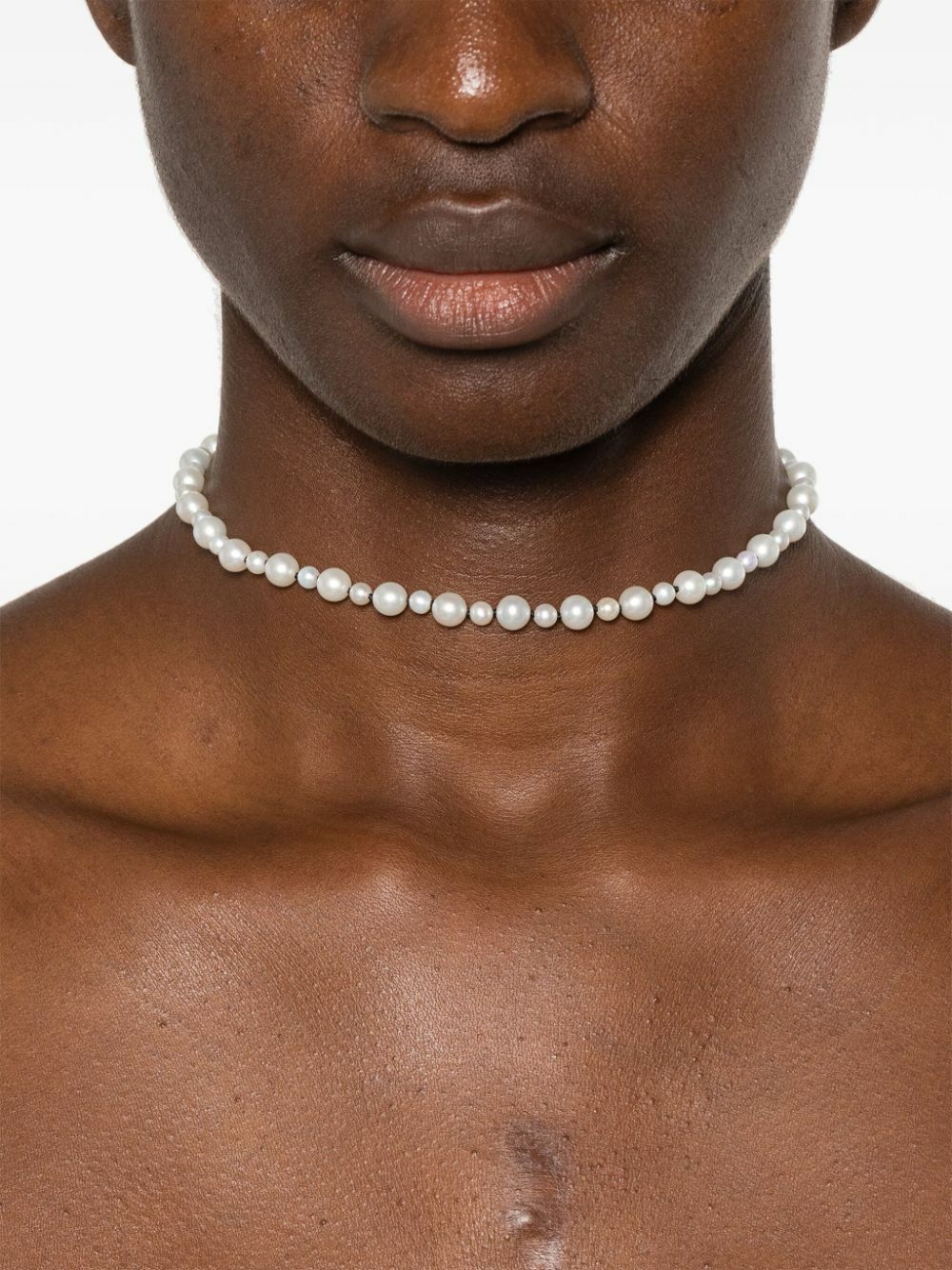 Mizuki 14K Gold Pearl Silk Necklace