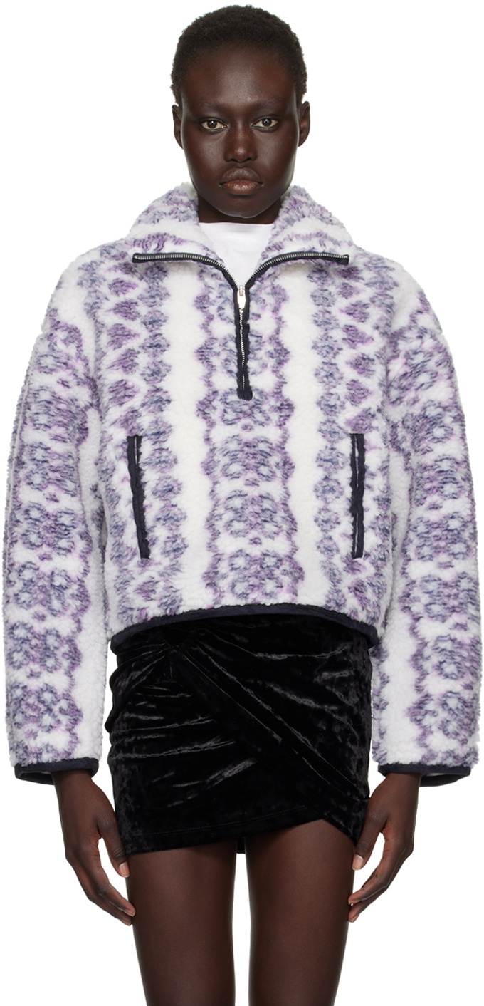 Isabel Marant Etoile Off-White & Purple Marie Jacket Isabel