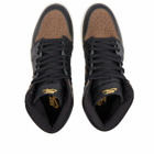 Air Jordan Men's 1 Retro Hi-Top OG Sneakers in Black/Gold/Palomino/Sail