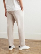 Hanro - Natural Living Tapered Stretch Organic Cotton-Jersey Drawstring Sweatpants - Neutrals