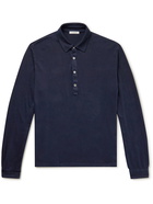 Boglioli - Cotton and Cashmere-Blend Polo Shirt - Blue