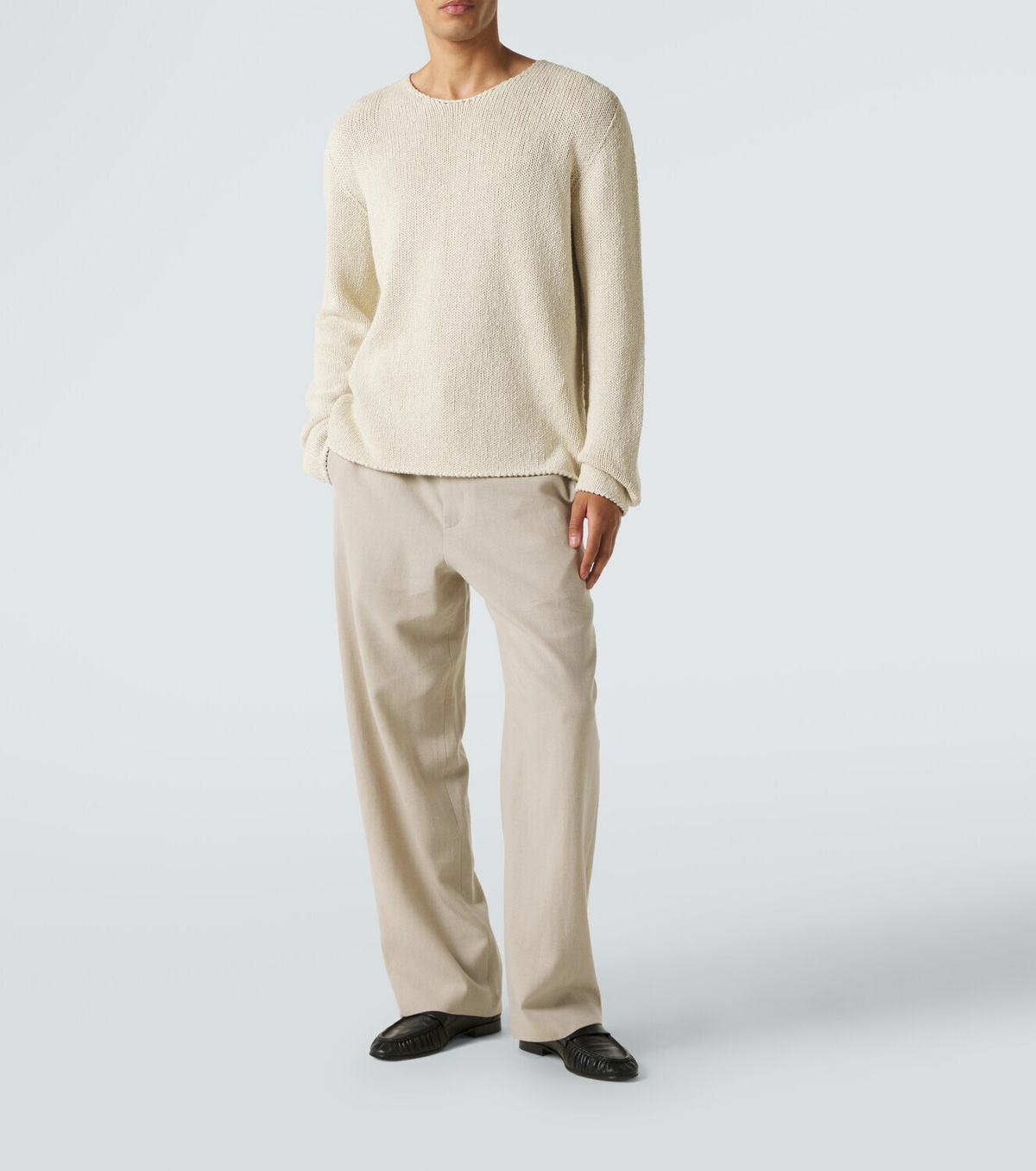 The Row Toril linen-blend wide-leg pants