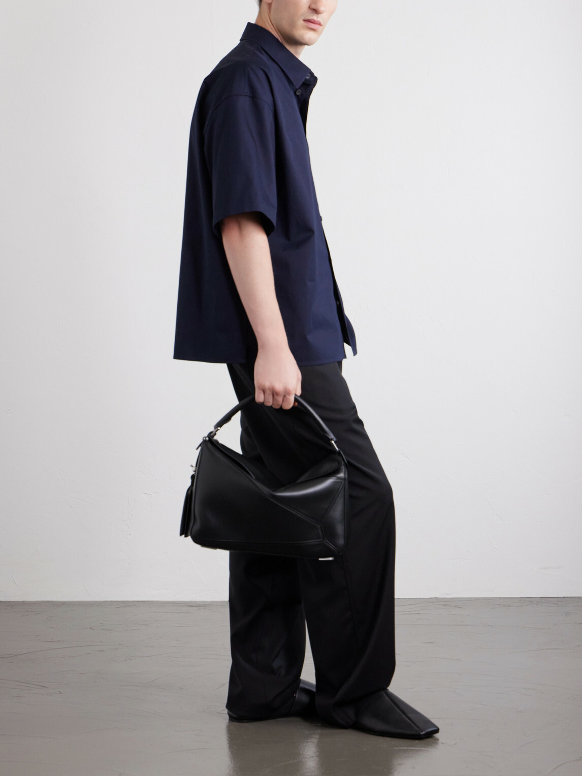 LOEWE - Puzzle Featherlight Large Leather Messenger Bag