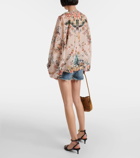 Camilla Floral silk blouse