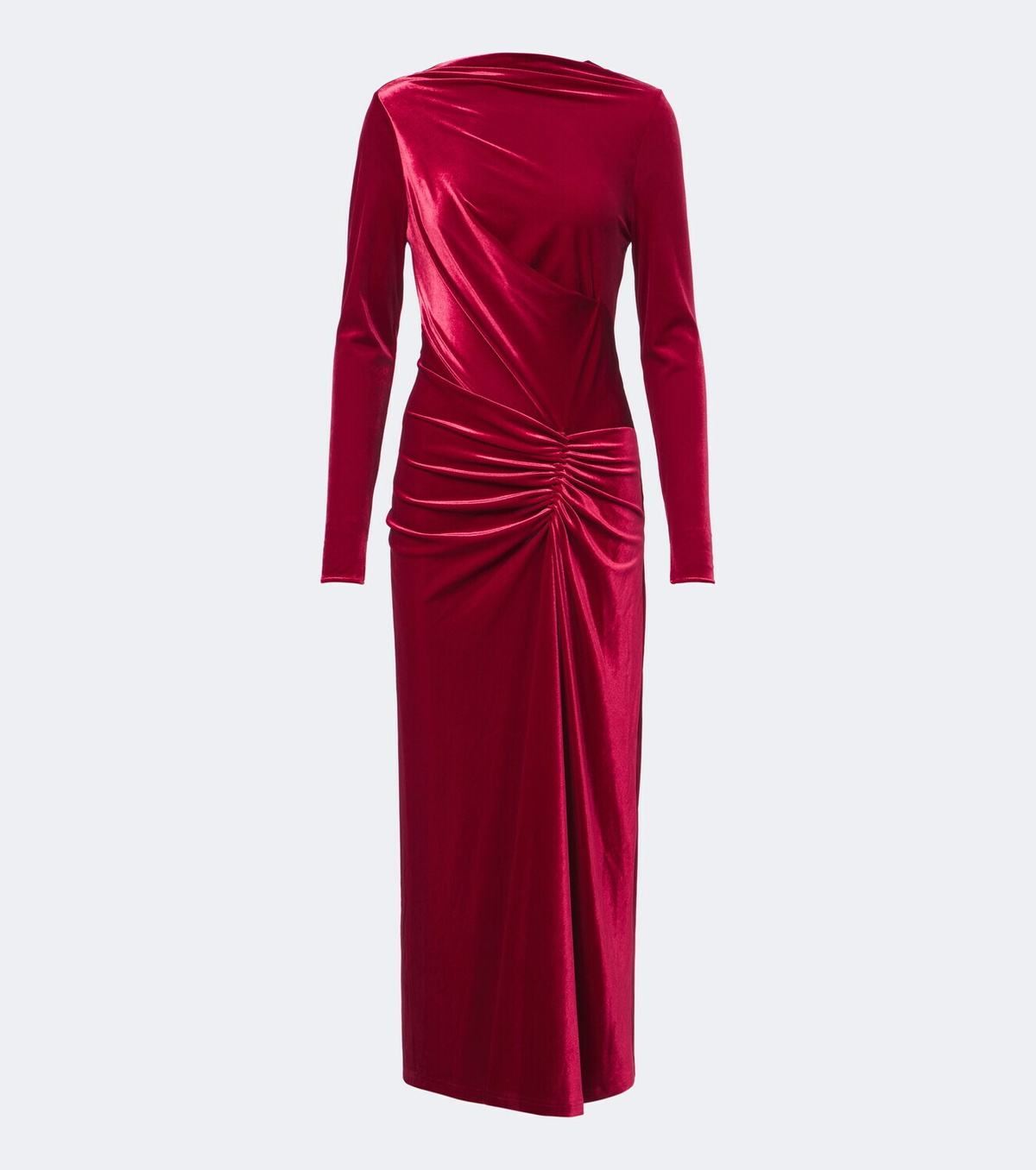 Simkhai Ferrera gathered velvet midi dress