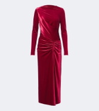 Simkhai Ferrera gathered velvet midi dress