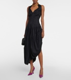 Bottega Veneta - Asymmetric halterneck midi dress
