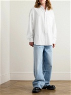 The Frankie Shop - Matthias Oversized Cotton-Poplin Shirt - White