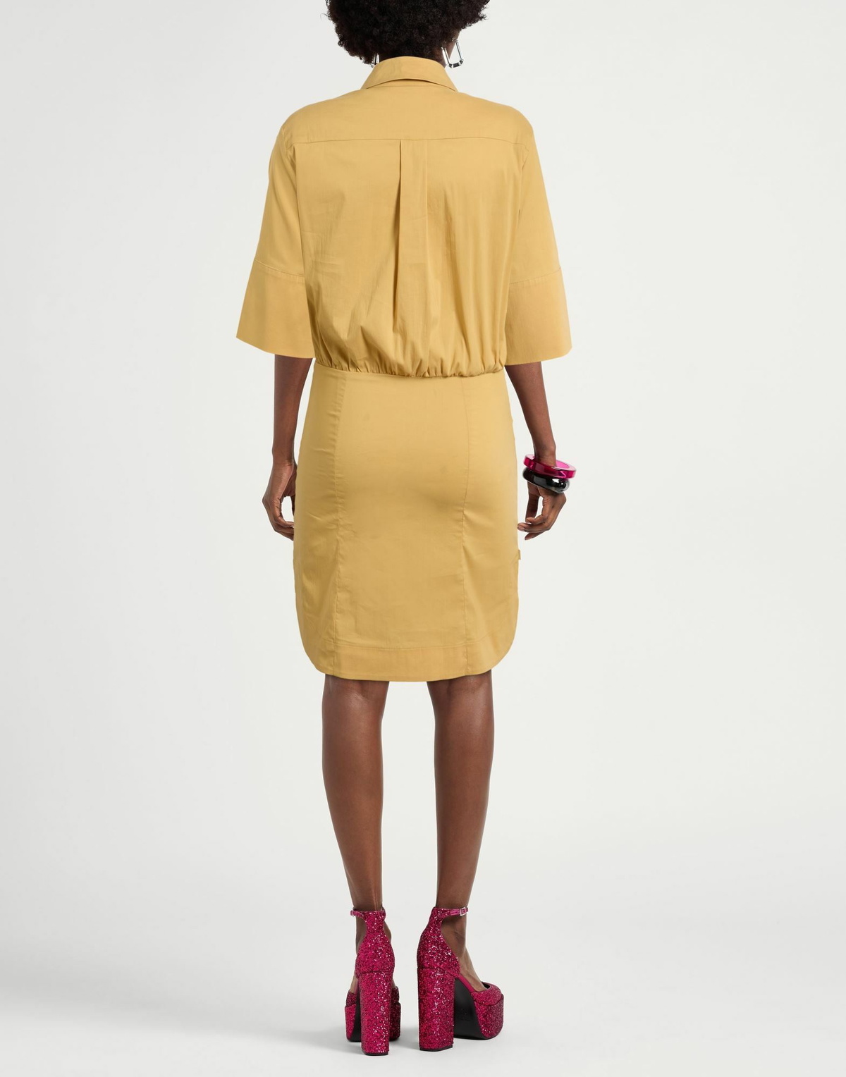 Jijil Womens Mini dress Mustard