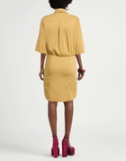 Jijil Womens Mini dress Mustard