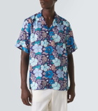 Vilebrequin Charli floral silk bowling shirt