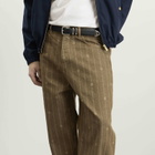 Drôle de Monsieur Men's Monogram Baggy Jeans in Brown