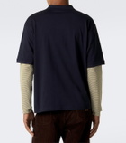 Miu Miu Layered cotton jersey polo shirt