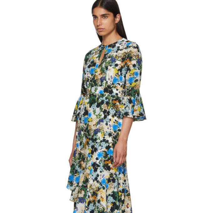 Erdem Multicolor Silk Floral Florence Dress Erdem