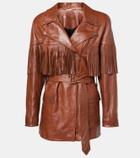 Chloé Fringed leather jacket