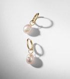 Mateo 14kt gold drop earrings with pearls and diamonds