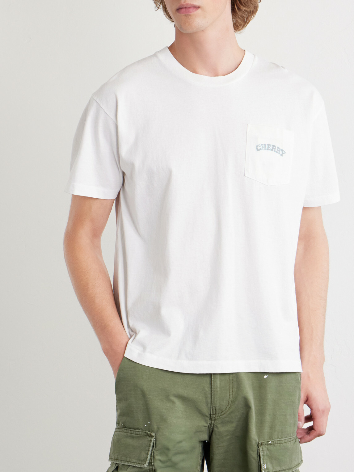 Cherry Los Angeles - Cotton-Jersey T-Shirt - White