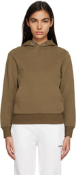 ZEGNA Khaki Press-Stud Hoodie