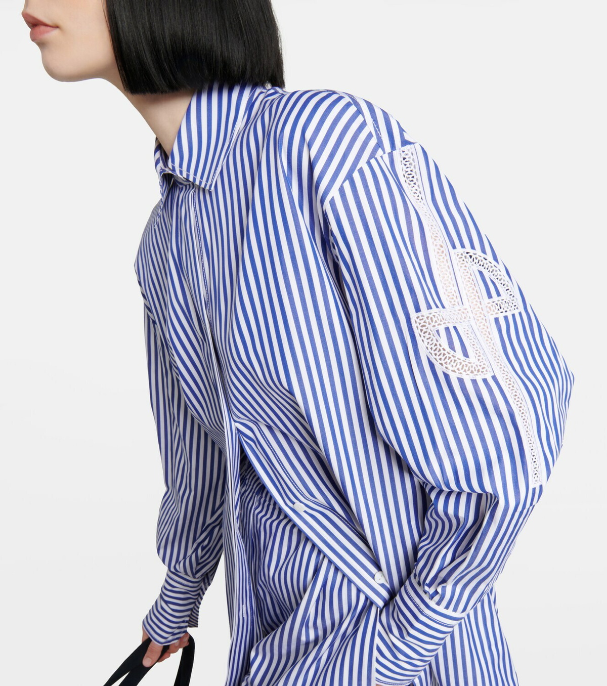 Patou Striped cotton poplin shirt