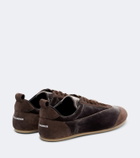 Jil Sander Etage suede-trimmed velvet sneakers