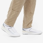 Air Jordan Men's 2 Retro Sneakers in White/Cement Grey