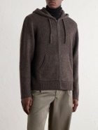 James Perse - Ribbed Cashmere Zip-Up Hoodie - Brown