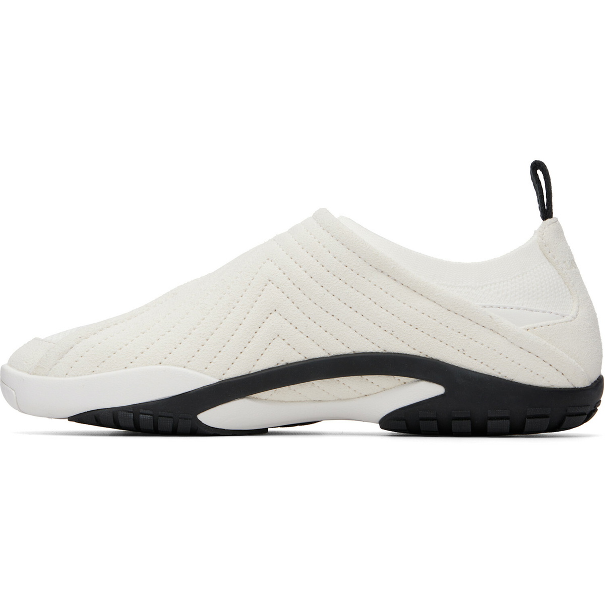 Lanvin White LNV1 Knit & Suede Sneakers