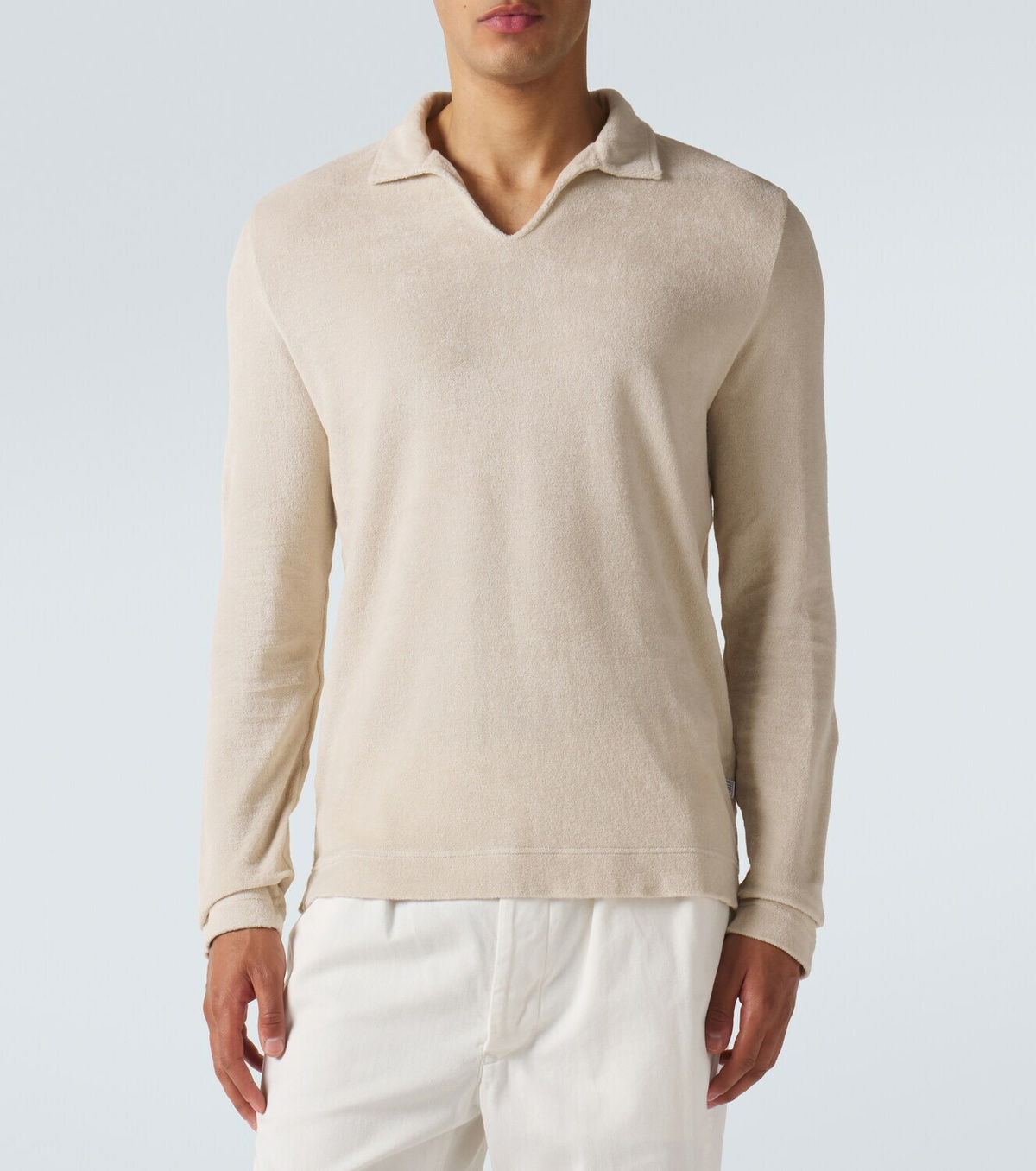 Fedeli Cotton terry polo shirt