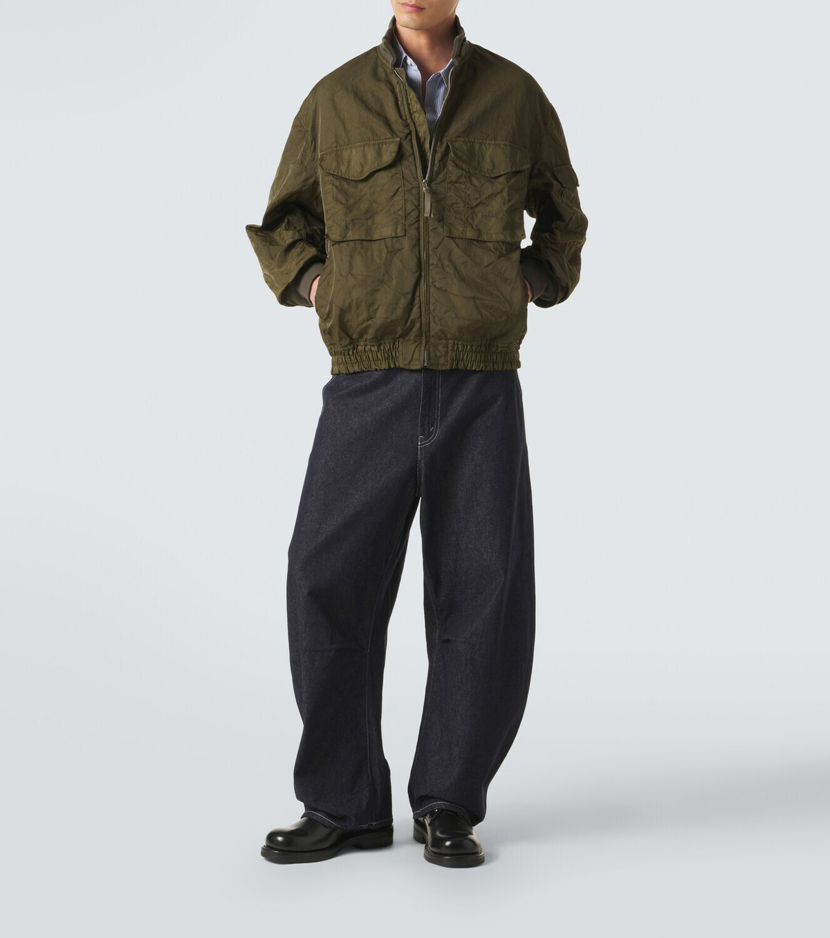 Comme des Garçons Homme Zip-up bomber jacket