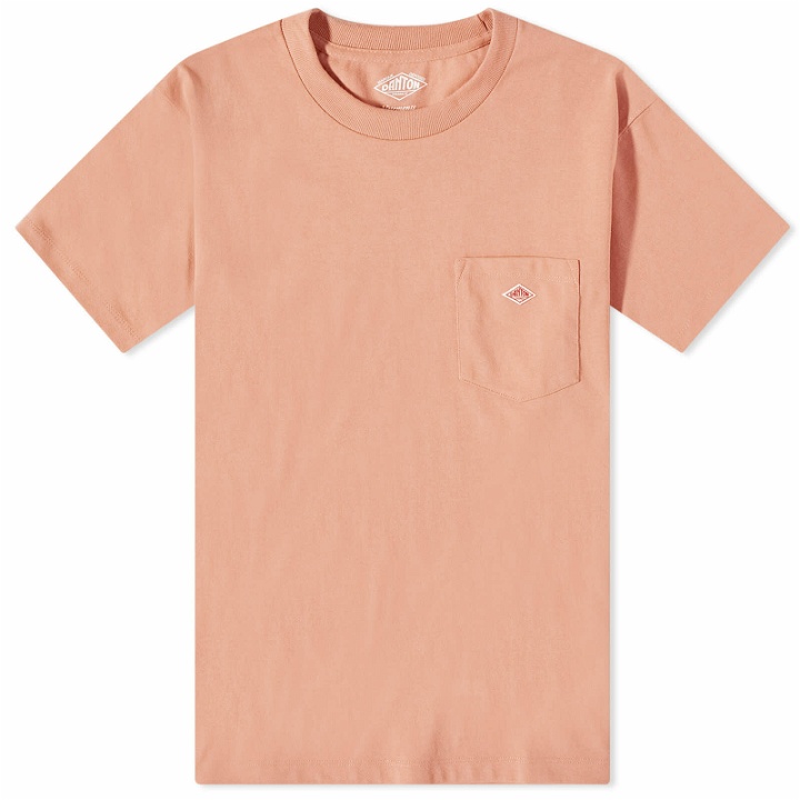 Photo: Danton Men's Pocket T-Shirt in Beige Pink