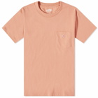 Danton Men's Pocket T-Shirt in Beige Pink