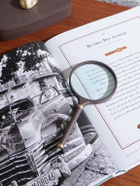 Assouline - Archival Brass and Pebble-Grain Leather Magnifying Glass - Brown