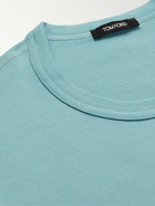 TOM FORD - Slim-Fit Stretch-Cotton Jersey T-Shirt - Blue