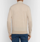 Loro Piana - Roadster Striped Cashmere Half-Zip Sweater - Men - Sand