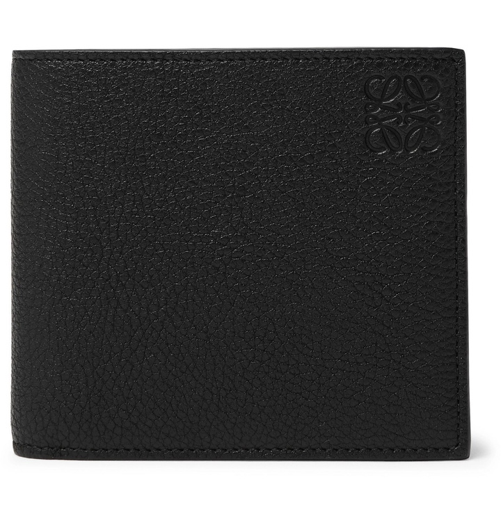 Photo: LOEWE - Logo-Debossed Full-Grain Leather Billfold Wallet - Black