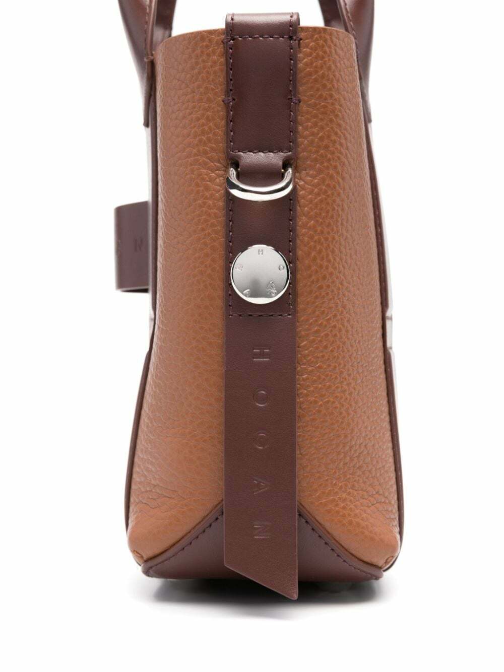 HOGAN HOGAN SCRIPT トートバッグ Hogan Script Shopping Bag Medium BROWN for Woman