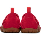 Lanvin Red LNV1 Knit & Suede Sneakers