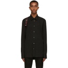 Alexander McQueen Black and Red Harness Shirt