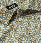 A.P.C. - Cippi Floral-Print Cotton-Voile Shirt - Green