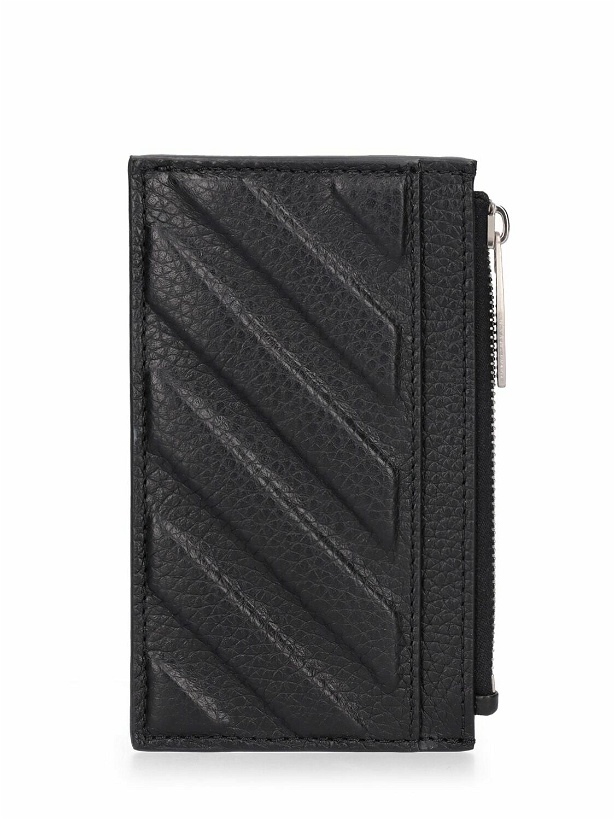 Photo: OFF-WHITE - 3d Diagonal Leather Card Case
