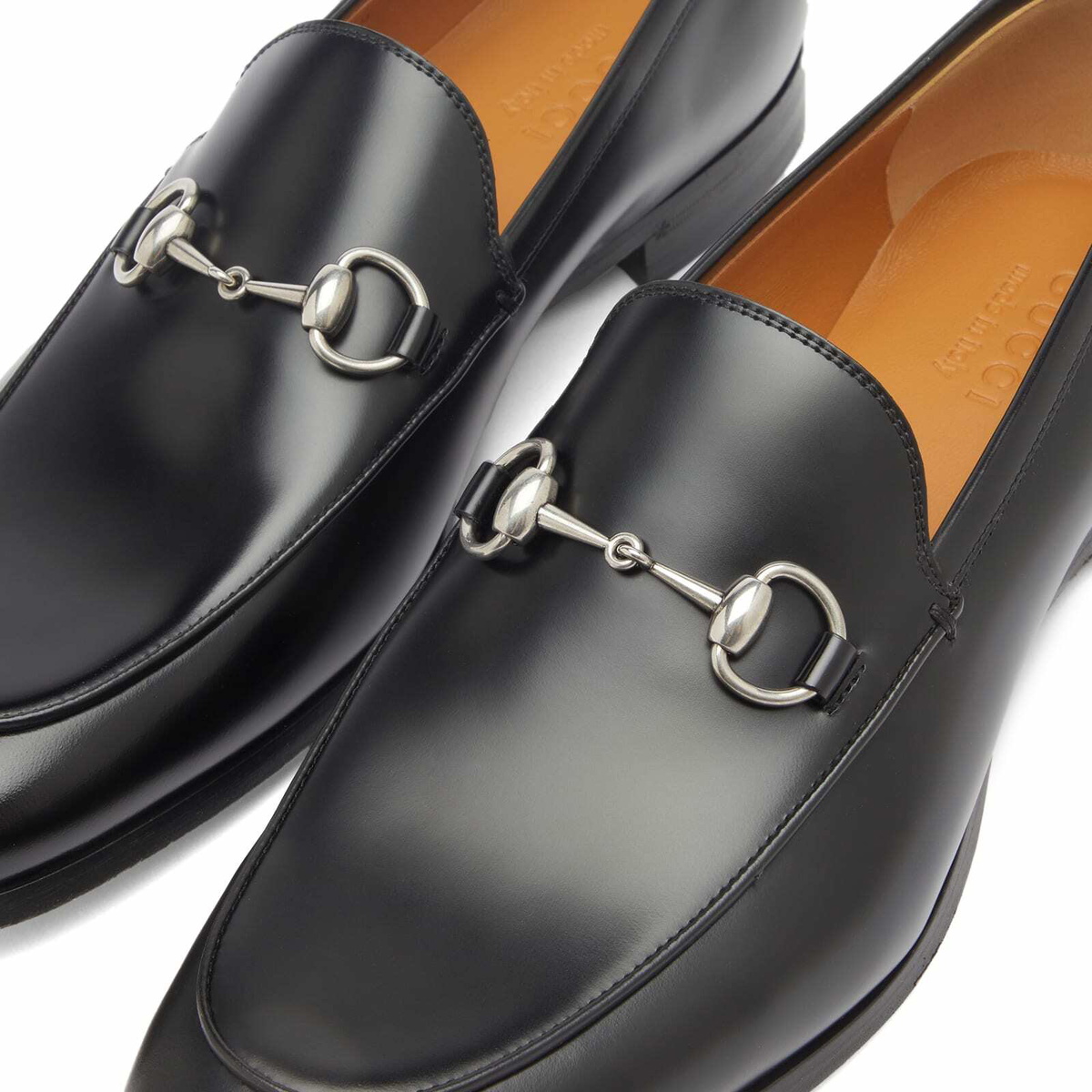いの吉　1010 Men's Horsebit 1953 loafer in black leather | GUCCI® US
