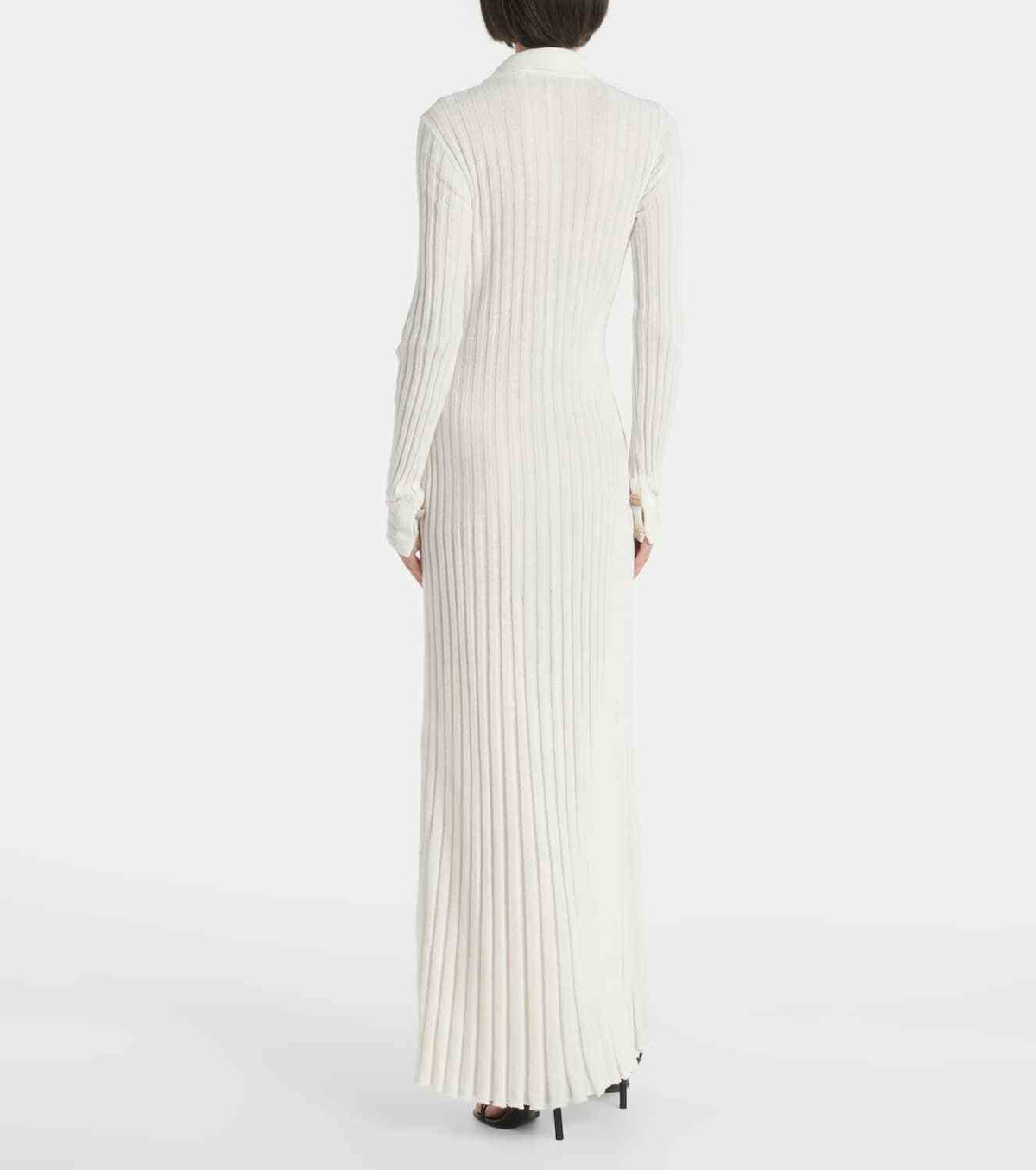 Christopher Esber Sundial Shell Sunray Knit Skirt (White) main image 1