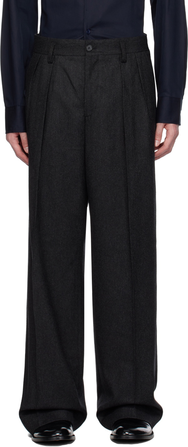 Filippa K Gray Wide-Leg Trousers