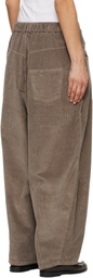 Cordera Gray Corduroy Baggy Trousers
