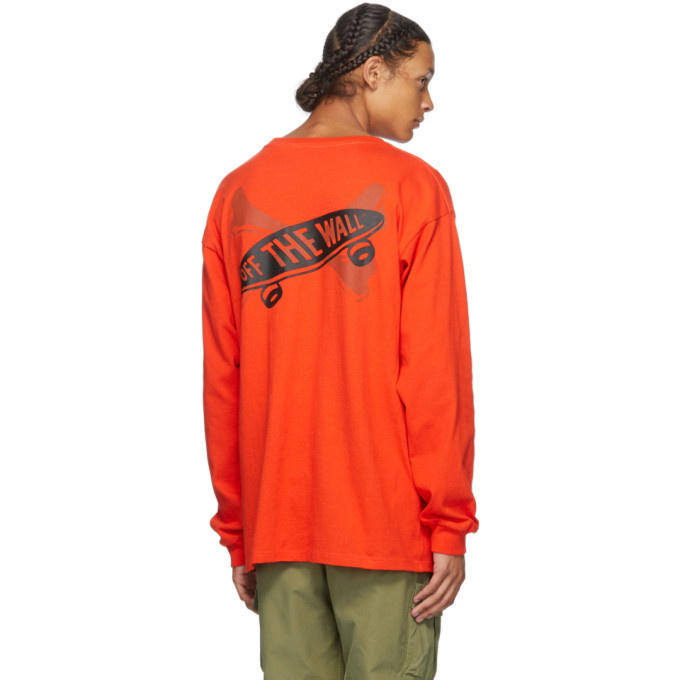 Vans Red WTAPS Edition Waffle Lovers Club Long Sleeve T-Shirt Vans