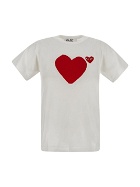 Comme Des Garçons Play Triple Heart T Shirt