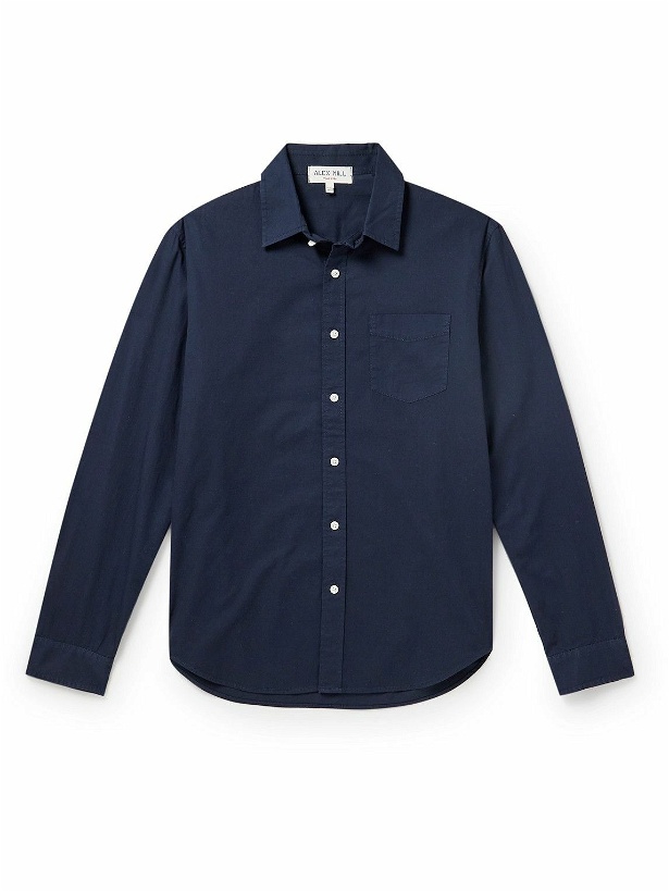 Photo: Alex Mill - Mill Garment-Dyed Cotton-Twill Shirt - Blue